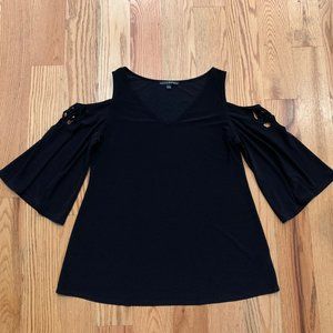 Coco Bianco Cold-Shoulder Blouse